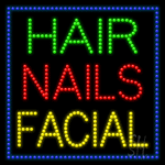 Hair Nails Facial Animated LED Sign