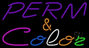Perm and Color Neon Sign