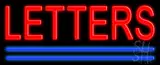 Custom Blue Double Lines LED Neon Sign