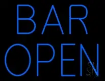 Blue Open Bar LED Neon Sign