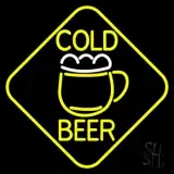 Cold Beer With Mug LED Neon Sign