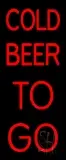 Red Cold Beer To Go LED Neon Sign