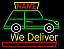 Custom We Deliver Van LED Neon Sign