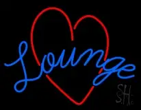 Lounge With Heart LED Neon Sign