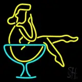 Martini Girl In Glass LED Neon Sign