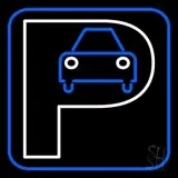 Parking With Car LED Neon Sign