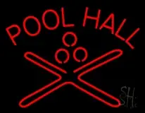 Red Pool Hall LED Neon Sign