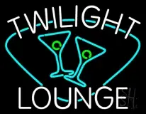 Twilight Lounge With Martini Glasses LED Neon Sign