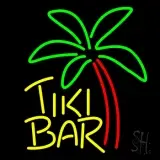 Yellow Tiki Bar With Palm Tree LED Neon Sign