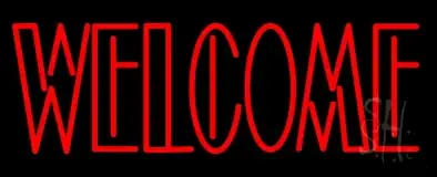 Block Welcome LED Neon Sign