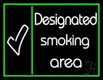 Designated Smoking Area Bar LED Neon Sign