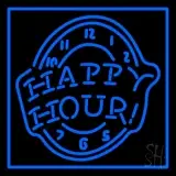 Happy Hour Blue LED Neon Sign