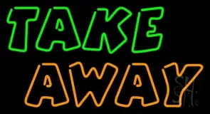 Double Stroke Take Away LED Neon Sign