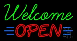 Welcome Open LED Neon Sign