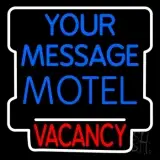 Custom Motel Vacancy Blue LED Neon Sign