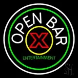 Round Bar Open LED Neon Sign
