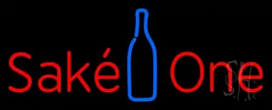 Sake One With Bottle LED Neon Sign