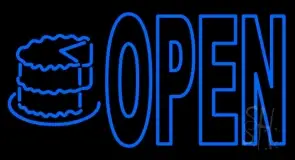 Bakery Open With Cake LED Neon Sign