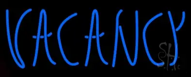 Blue Vacancy LED Neon Sign
