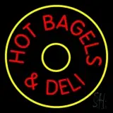 Hot Bagel And Deli LED Neon Sign