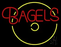 Round Bagels LED Neon Sign