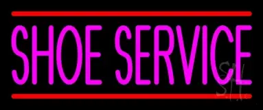 Pink Shoe Service With Line LED Neon Sign