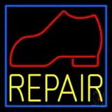 Red Boot Yellow Repair LED Neon Sign