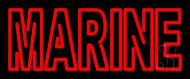 Red Double Stroke Marine LED Neon Sign