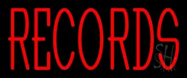 Red Records 1 LED Neon Sign