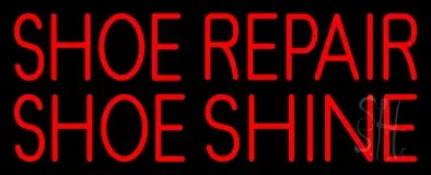 Red Shoe Repair Shoe Shine LED Neon Sign