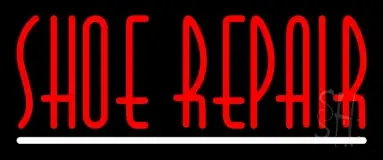 Red Shoe Repair With Line LED Neon Sign