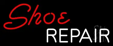 Red Shoe White Repair LED Neon Sign