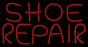 Shoe Repair Red LED Neon Sign