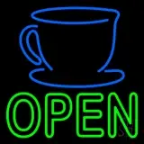 Double Stroke Open Glass LED Neon Sign