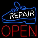 White Repair Shoe Open LED Neon Sign