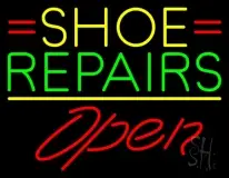 Yellow Shoe Green Repairs Open LED Neon Sign