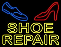 Yellow Shoe Repair With Sandal Shoe LED Neon Sign