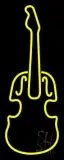 Yellow Violin Logo LED Neon Sign