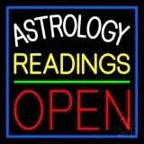 Astrology Readings Open And Green Line LED Neon Sign