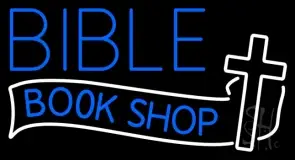 Bible Book Shop LED Neon Sign