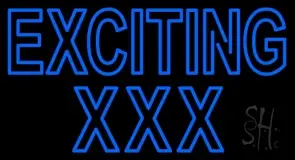 Blue Exciting Xxx LED Neon Sign