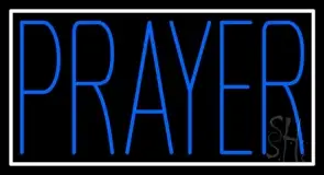Blue Prayer LED Neon Sign
