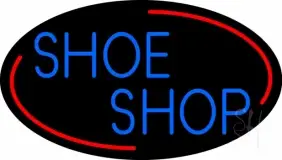 Blue Shoe Shop LED Neon Sign