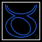 Blue Taurus LED Neon Sign