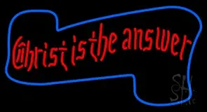 Christ Is The Answer LED Neon Sign