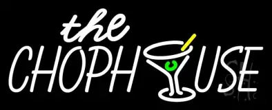 The Chophouse With Glass LED Neon Sign