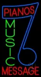 Custom Red Pianos Green Music Blue Note LED Neon Sign