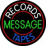 Custom White Records Blue Tapes LED Neon Sign