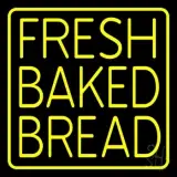 Yellow Fresh Baked Bread LED Neon Sign