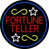 Fortune Teller With Blue Border LED Neon Sign